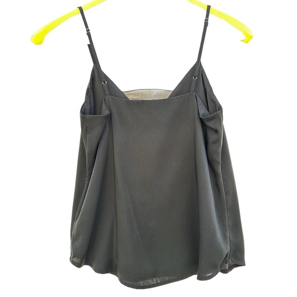 🎉HP🎉 *EUC* RARE Black Silky Camisole w Sheer Insert | Banana Republic | Sz 2P - Picture 5 of 11